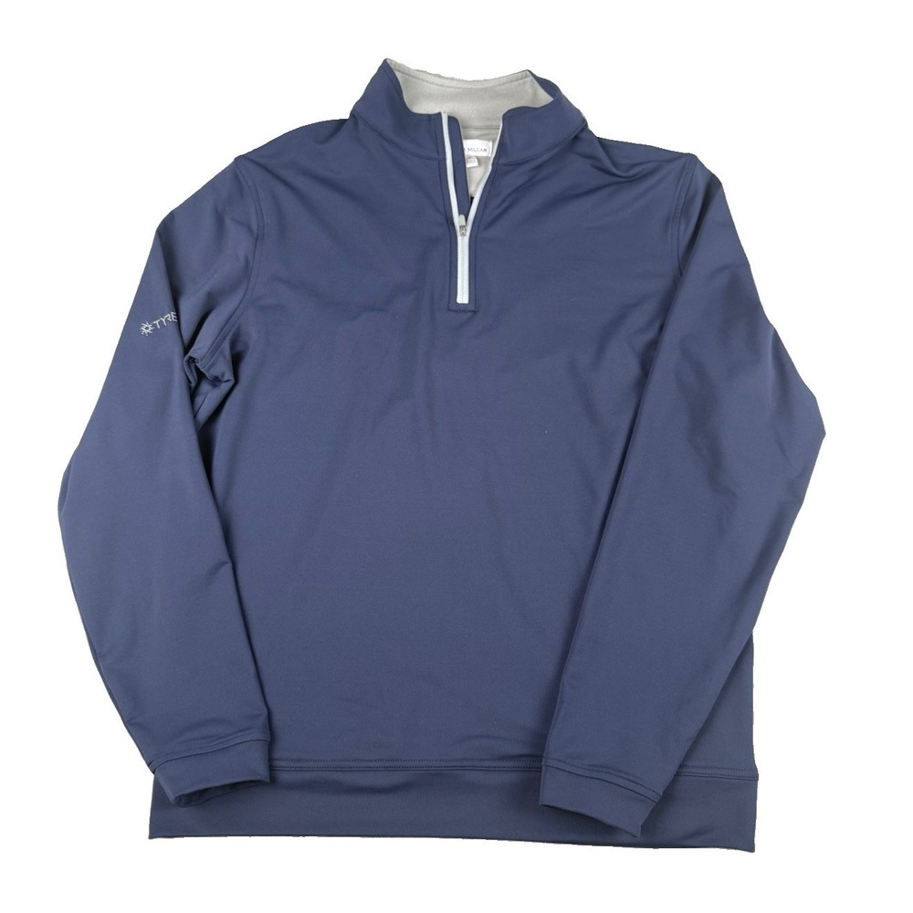 Peter Millar Pullover Mens M Navy 1/4 Zip TYR Energy Performance Golf Stretch
